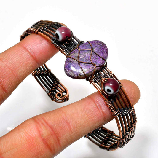 Mystic Embrace – Amethyst & Copper Bracelet