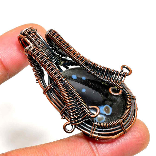 Celestial Haven – Tourmaline Copper Pendant