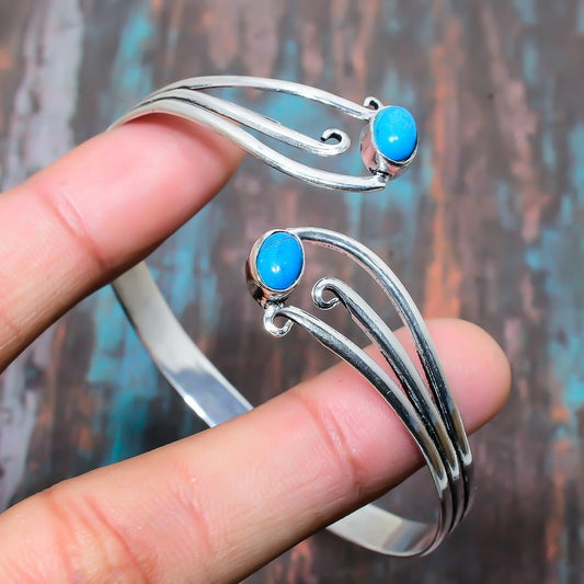 Tranquil Tide – Turquoise Sterling Cuff