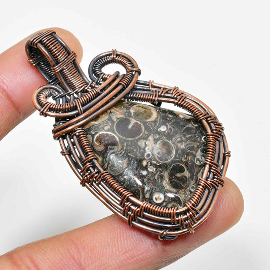 Gaia’s Anchor – Jasper & Copper Pendant