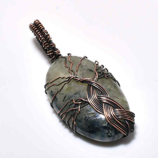 Mystic Essence – Labradorite Copper Wire Pendant