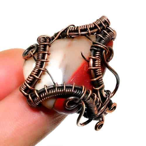 Terra’s Embrace – Oxidized Copper & Natural Stone Ring