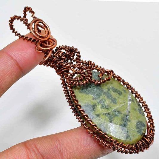 Raven’s Guard – Obsidian Copper Pendant