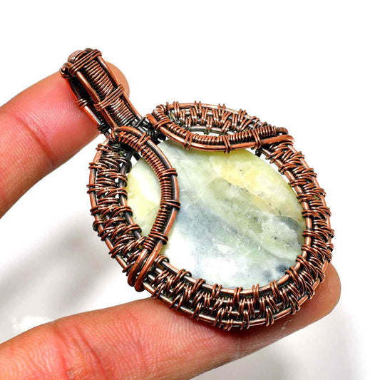 Ezra’s Veil – Amethyst & Oxidized Copper Pendant