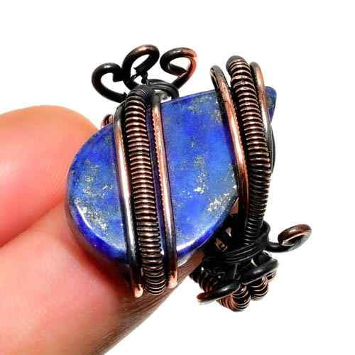 Azure Oracle – Lapis Lazuli Copper Ring