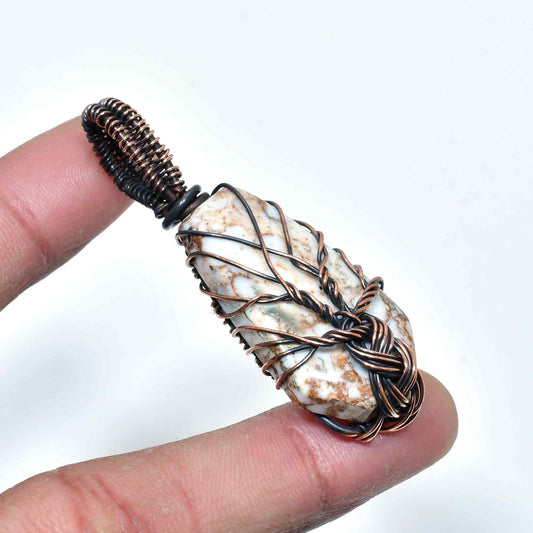 Terra’s Embrace – Desert Dew Copper Pendant