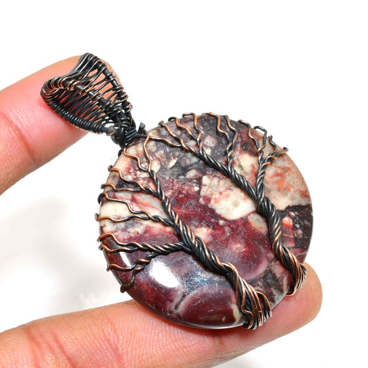 Earth’s Embrace – Jasper & Copper Pendant