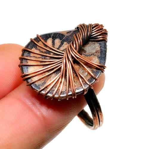 Gaia’s Anchor – Grounding Stone Copper Ring