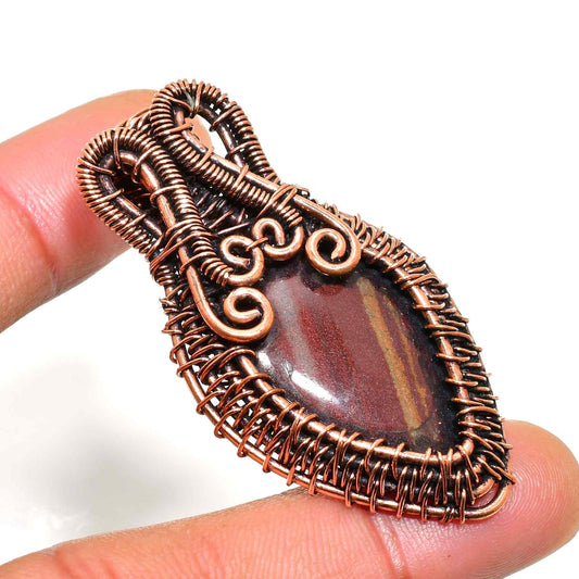 Terra’s Embrace – Copper Earthstone Pendant