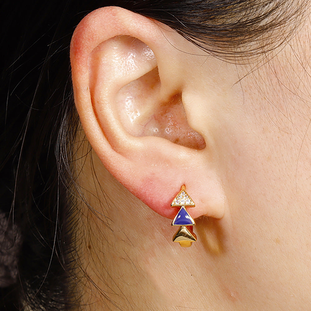 Triangle Vibe Retro Earrings