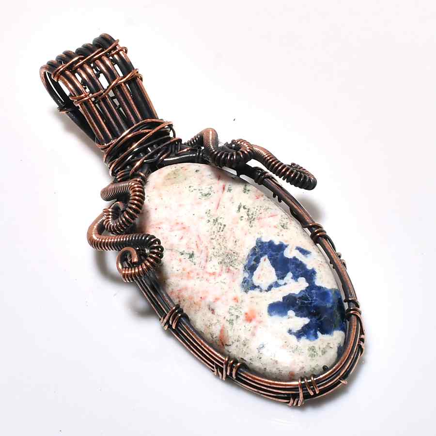 Terra Soul – Natural Stone & Copper Pendant