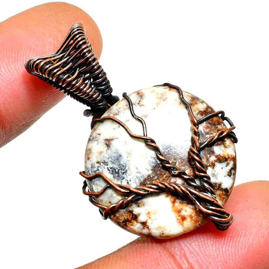Terra’s Embrace – Earthstone Copper Pendant