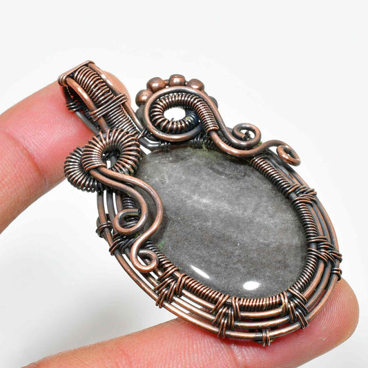 Serene Twilight – Lapis Lazuli & Antique Copper Pendant