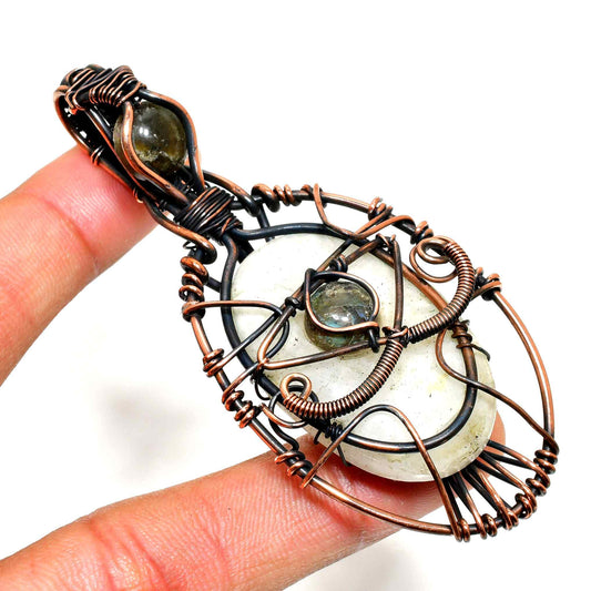 Gaia’s Whisper – Amethyst Copper Pendant