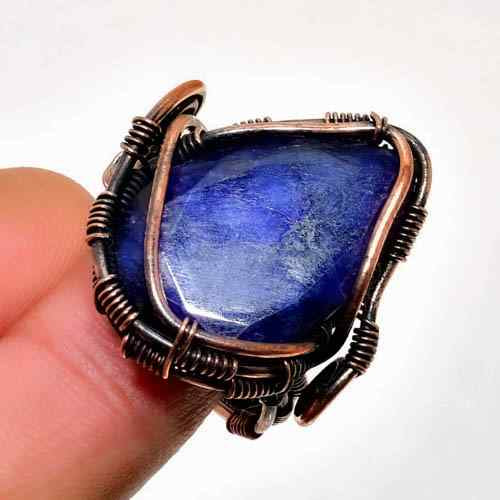 Azura’s Truth – Lapis Lazuli Copper Ring