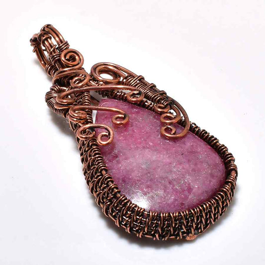 Celestial Whisper – Amethyst Copper Pendant