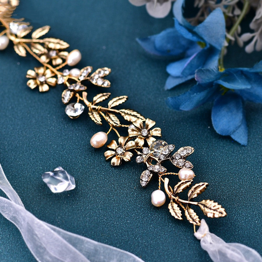 Pearl Leaf Hair Band Set