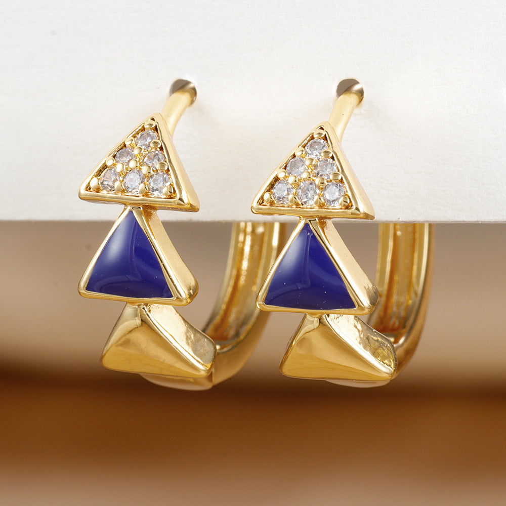 Triangle Vibe Retro Earrings