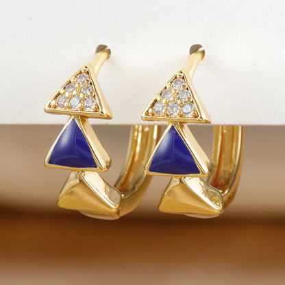Triangle Vibe Retro Earrings