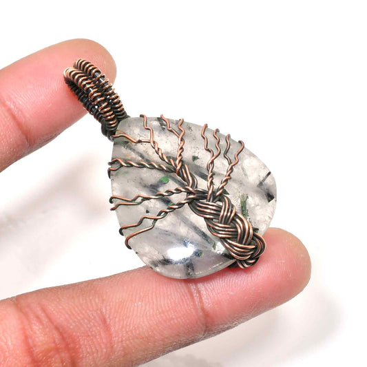 Sylvan Spirit – Quartz Copper Tree of Life Pendant