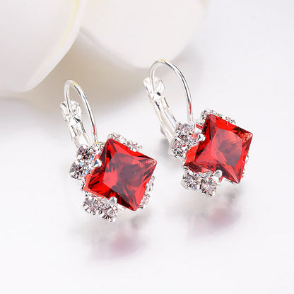 Rhombus Gem Earrings