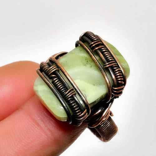 Serenity’s Embrace – Jade Copper Ring
