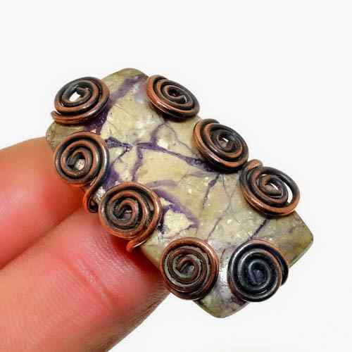 Aura Rose – Copper & Natural Stone Ring