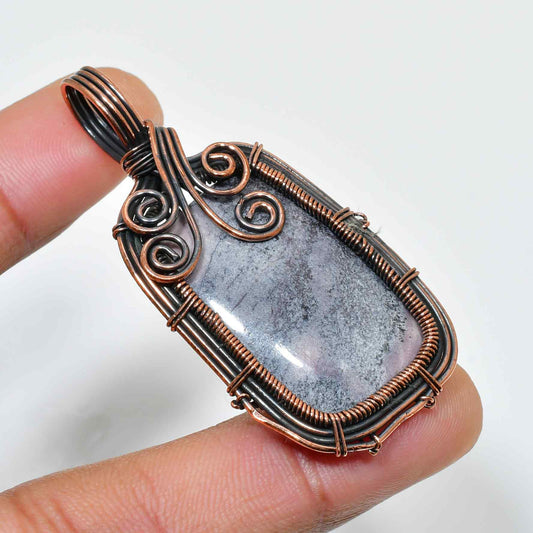 Spirit’s Harmony – Amethyst Copper Pendant