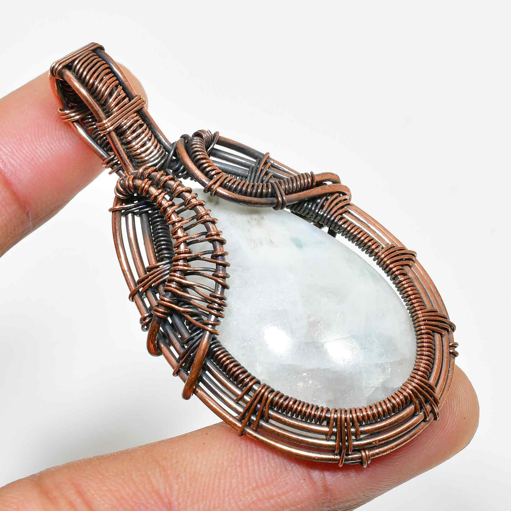 Selene’s Glow – Moonstone Copper Talisman