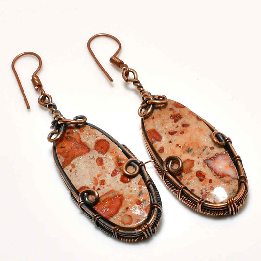 Terra’s Muse – Jasper & Copper Earrings
