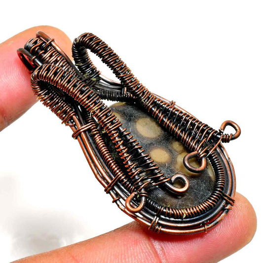 Gaia’s Balance – Copper & Stone Pendant