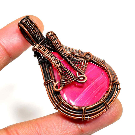 Verdant Embrace – Malachite Copper Pendant