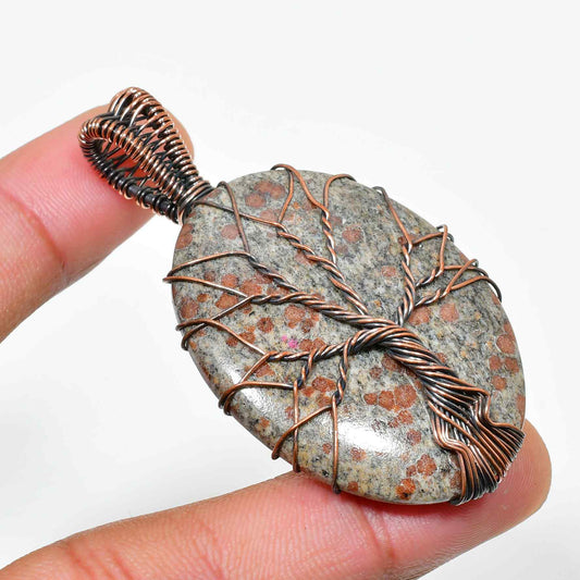 Gaia’s Roots – Copper Wrapped Tree of Life Pendant