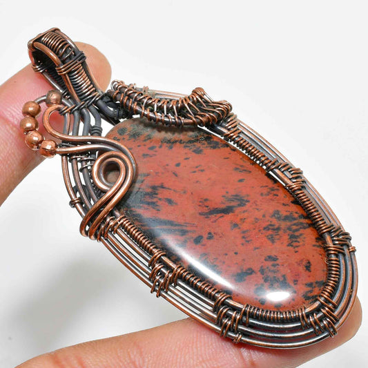 Sedona’s Embrace – Jasper Copper Pendant