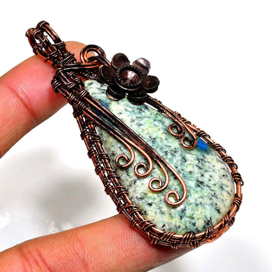 Serenity’s Embrace – Jade & Copper Pendant