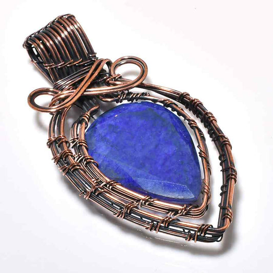 Celestial Wisdom – Lapis Lazuli Copper Pendant