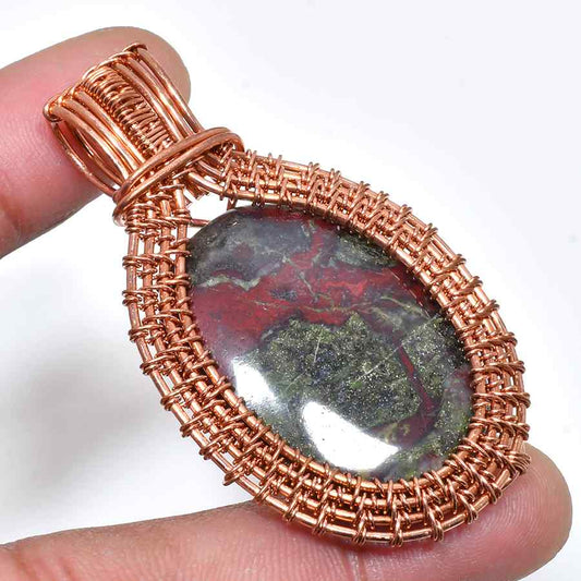 Earth’s Embrace – Jasper Copper Pendant