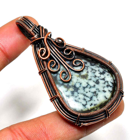 Luna’s Sanctuary – Amethyst & Copper Pendant