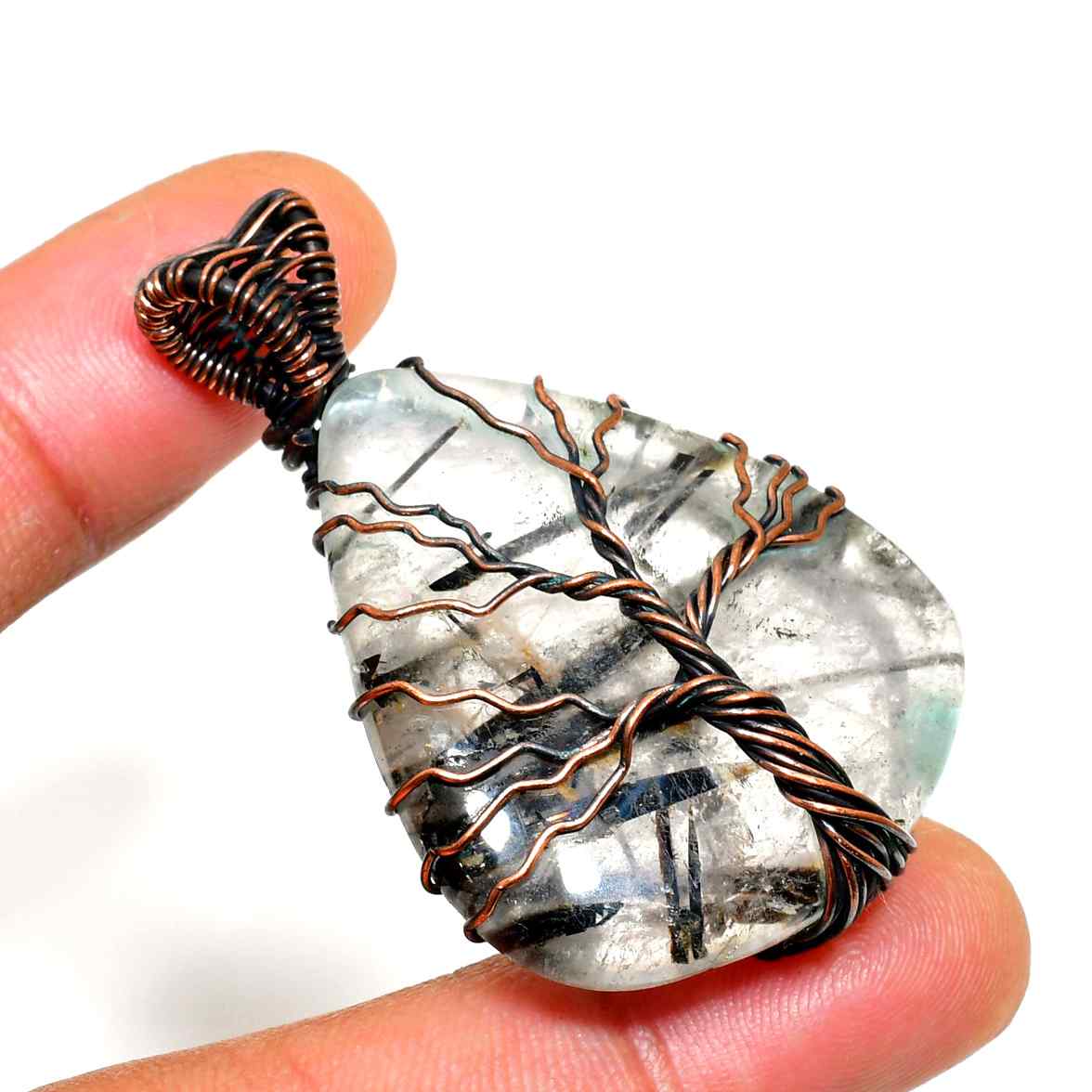 Gaia’s Arbor – Tree of Life Quartz Pendant