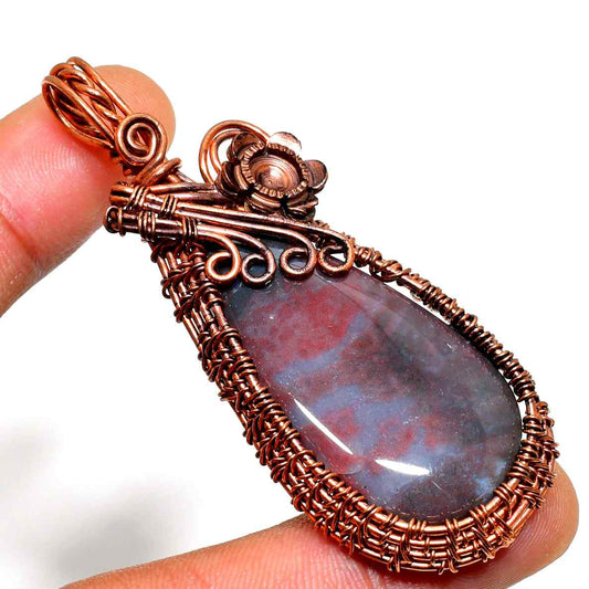Earth’s Embrace – Jasper Copper Pendant