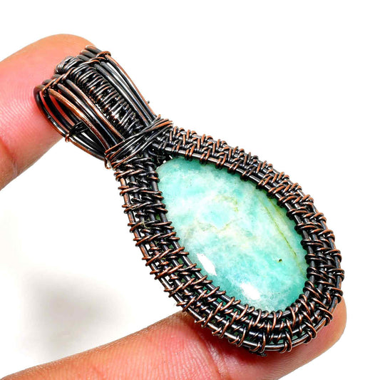 Emerald Dream – Oxidized Copper Emerald Pendant
