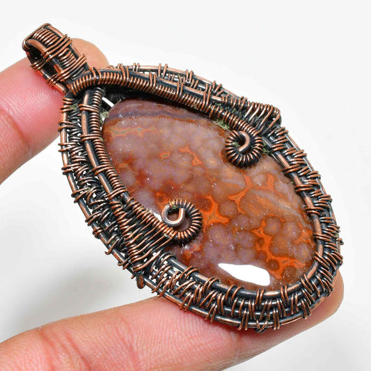 Earth’s Embrace – Jasper & Copper Pendant