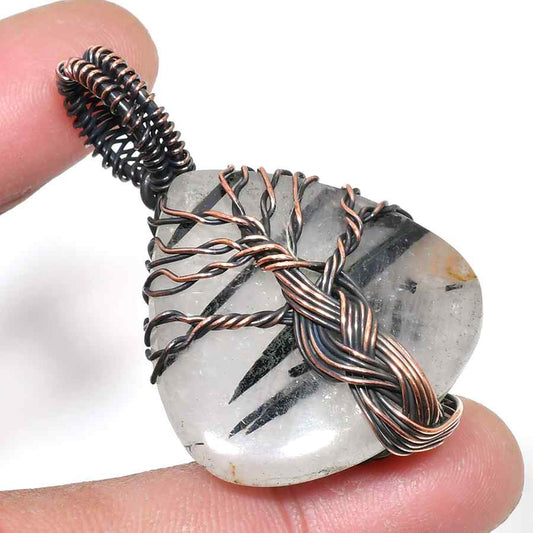 Gaia’s Embrace – Copper-Wrapped Tree of Life Pendant