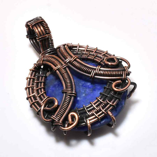Aurora’s Wisdom – Lapis Lazuli Copper Pendant