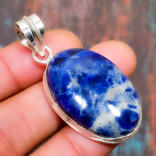 Serene Sodalite – Sterling Silver Pendant