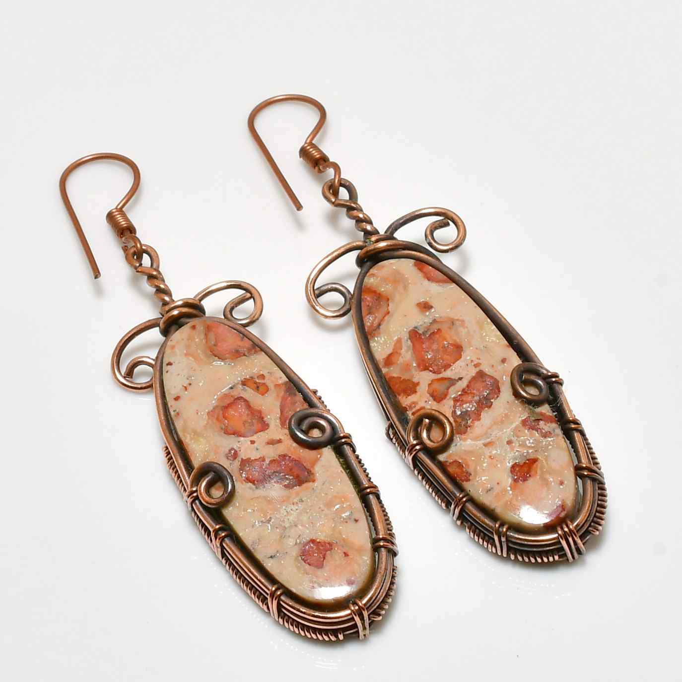 Boho Reverie – Copper Gemstone Earrings