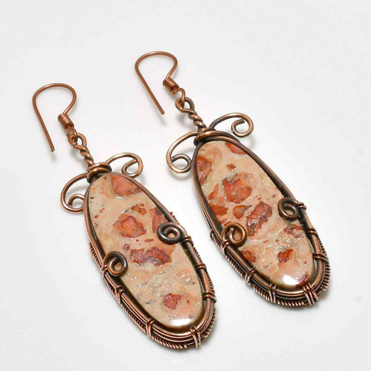 Boho Reverie – Copper Gemstone Earrings