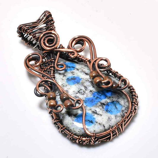 Selene’s Clarity – Lapis Lazuli Copper Pendant