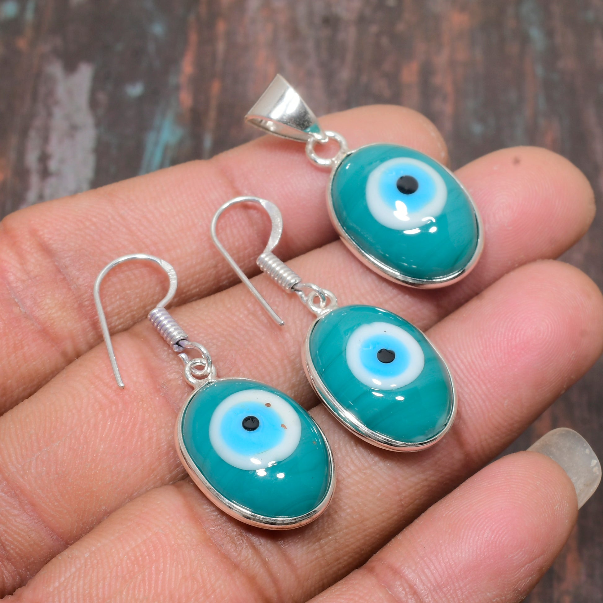 Azure Aegis – Turquoise Evil Eye Set