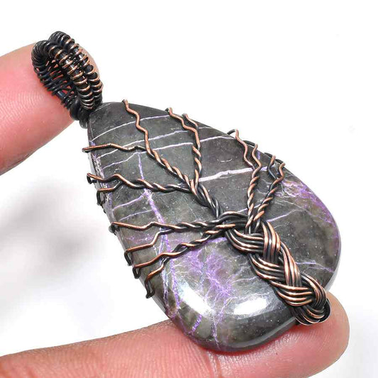 Aria’s Grove – Amethyst Tree of Life Pendant
